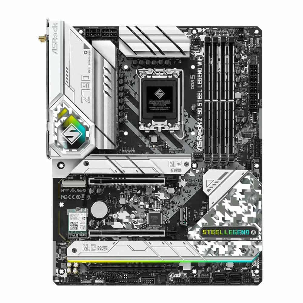 (image for) ASRock Intel Z790 Steel Legend WiFi PCIe 5.0 DDR5 Refurbished ATX Motherboard